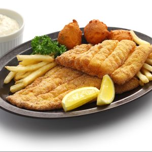 southern fried fish plate